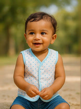 Little Angels Little Angels Pack of 4 Jhabla/Vest Cotton V-Neck Sleeveless Printed Jhablas For Baby Boys and Baby Girls Jhabla/Vest Cosmic Cuddles Sleeveless Vest